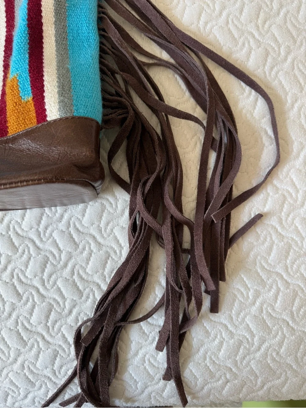 American Darling | Tribal Western Boho Fringe Crossbody Tote Bag